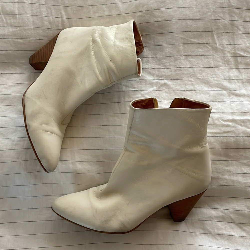 Free people white booties